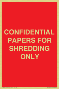 CONFIDENTIAL PAPERS FOR SHREDDING ONLY